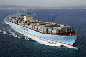 Edith Maersk Boat Ship Hajozas
