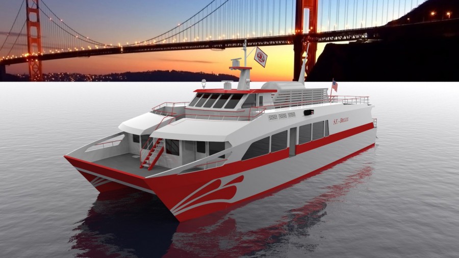 Hidrogénnel hajtott komp a San Francisco öböl térségében