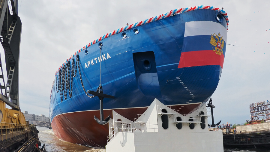 Arktika a világ legnagyobb jégtörő hajója