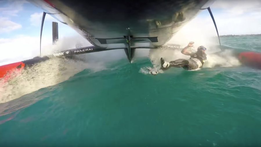 Nem sokon múlott a tragédia - Oracle Team USA