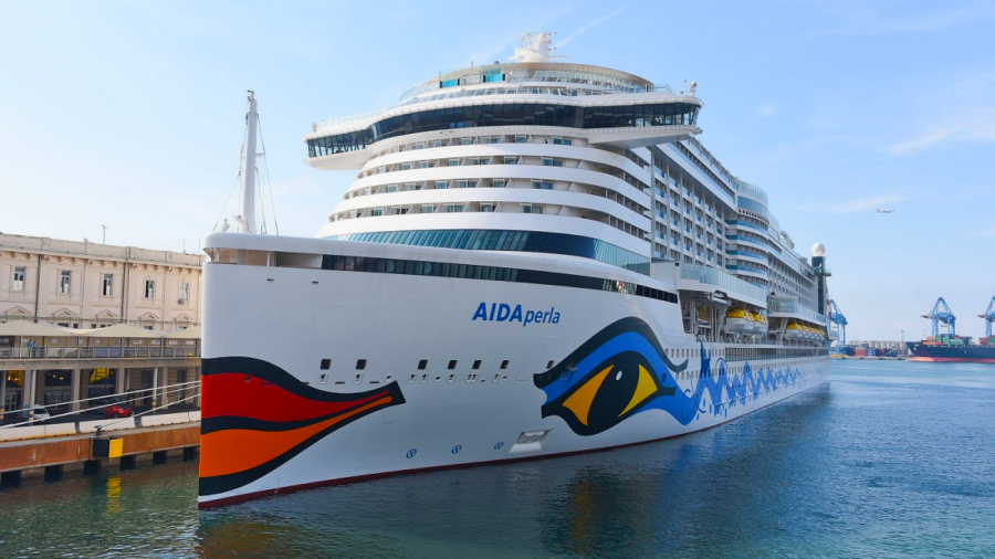Vízre bocsájtották az új Aida Perla tengerjáró hajót