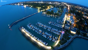 Siofok Balaton Este Legifoto Dron Meteorologiai Ballon Landscape LakeBalaton HAJOZASHU7
