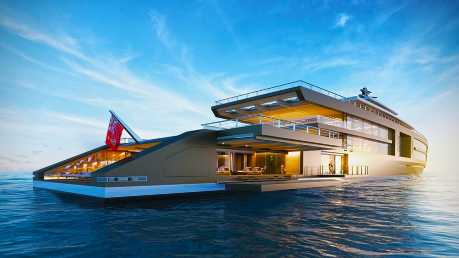 120 méter tömény luxus - Nature jacht koncepció