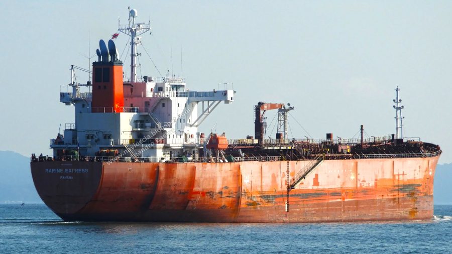 Eltűnt a 180 méter hosszú Marine Express nevű olajtanker