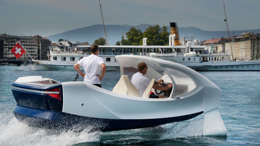Elektromos vízitaxit tesztelnek Genfben - SeaBubbles