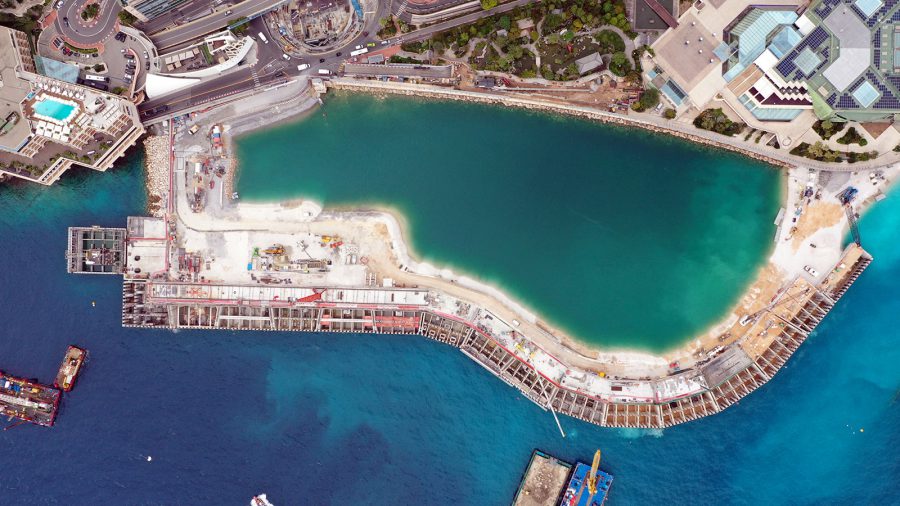 Monaco feltöltött 6 hektárt a tengerből, hogy oda luxuslakásokat és kikötőt építsen