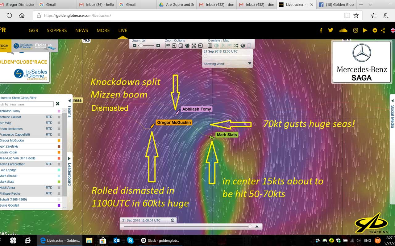 A vihar legerősebb szelébe vitorlázott bele Abhilash és McGuckin