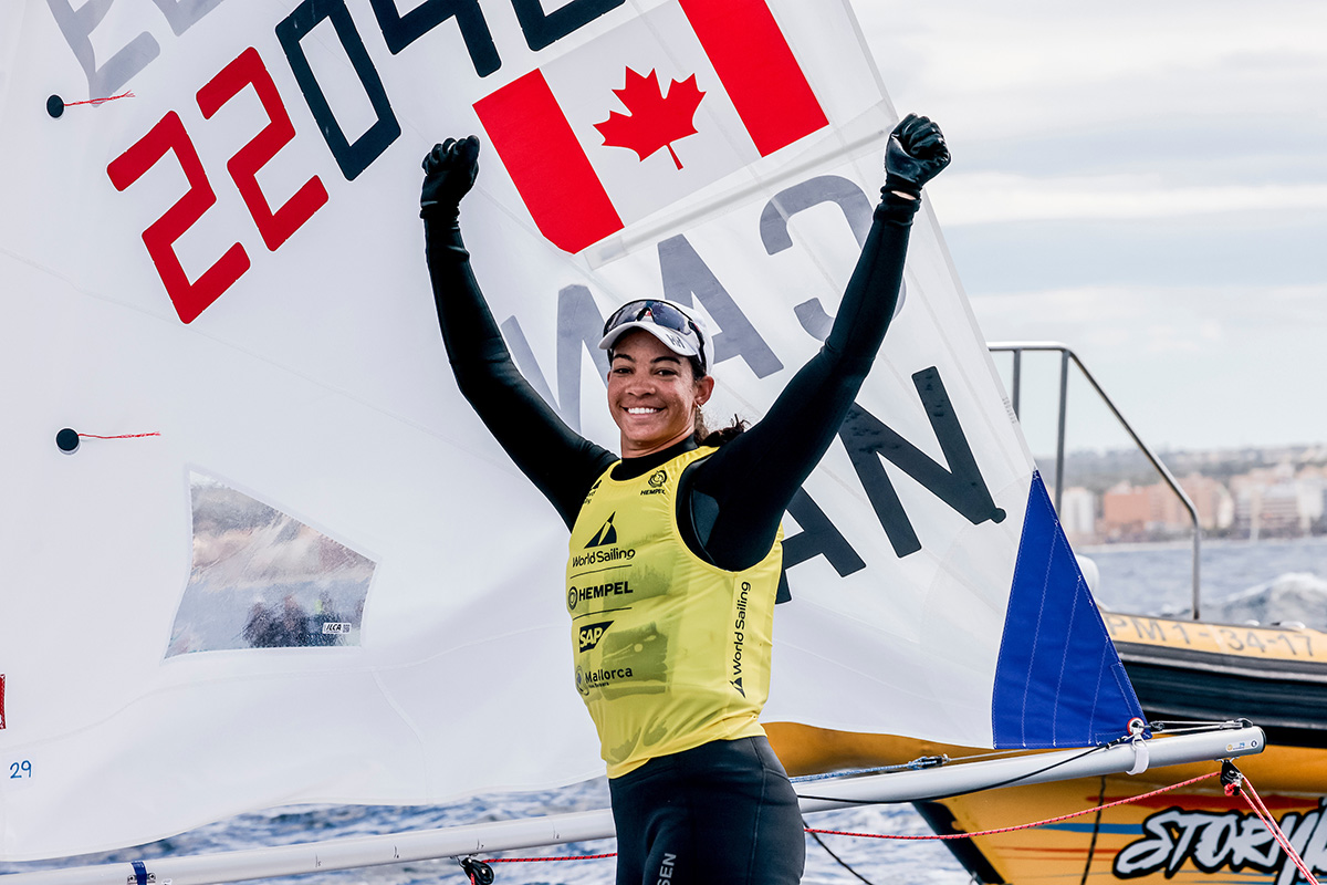 Sarah Douglas - Kanada - a Trofeo S.A.R. Princesa Sofia Mallorca világkupa verseny győztese az ILCA 6 osztályban -  Fotó: Sailing Energy / Princesa Sofía Mallorca