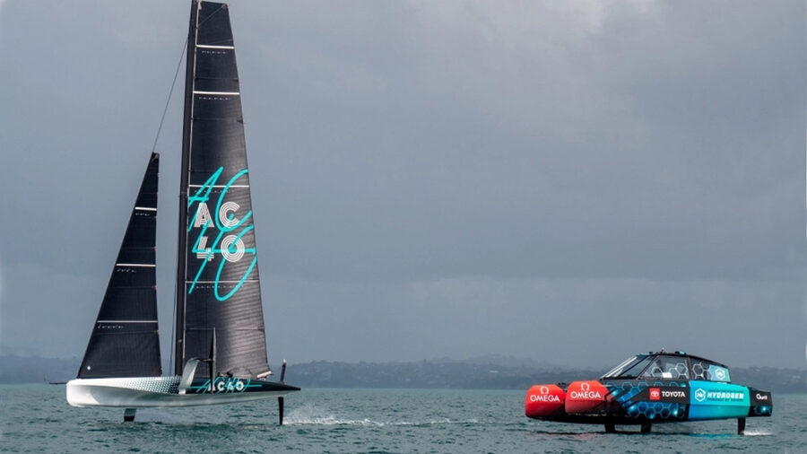 America's Cup - Az első AC40 vitorlás próba is sikeres volt Aucklandben