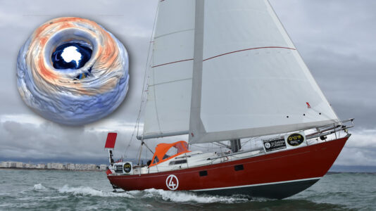 A sarki légörvény hatása a Golden Globe Race vitorlás földkerülő déli óceáni menetére