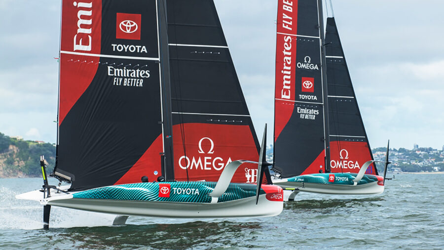 37. America's Cup –  A címvédő kéthajós tesztelésbe kezdett