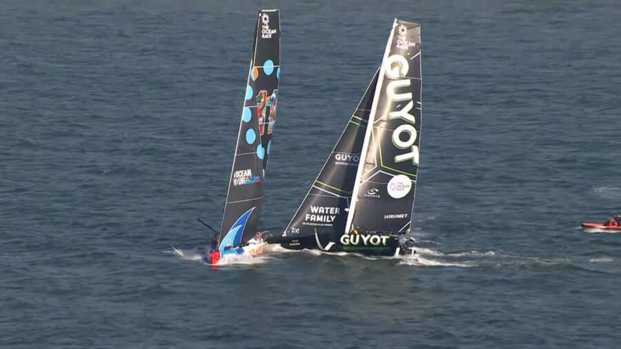 Ocean Race 2023 - Ütközés a rajtnál, csak három IMOCA versenyez a versenyt záró, a Hágából Genovába tartó szakaszon