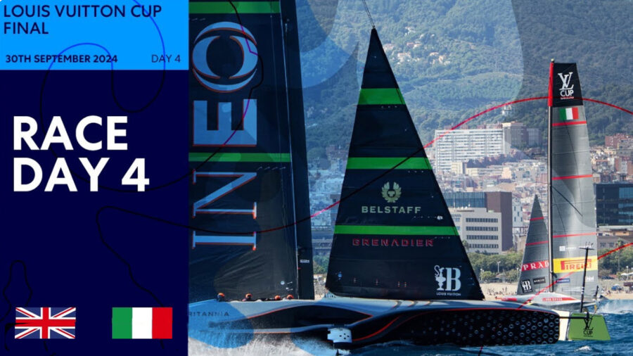 37. America's Cup – Louis Vuitton Kupa döntő – Még mindig döntetlen – Élő közvetítés a 4. versenynapról