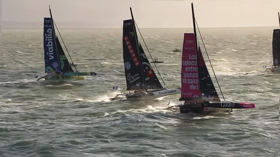 Transat Café L'Or 2025 – az első kemény éjszakán három Ocean 50 trimarán felborult